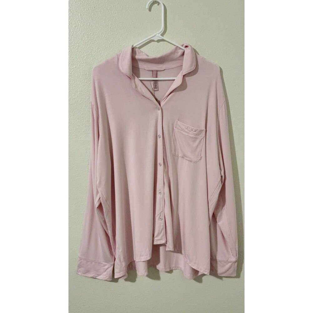 NWT Skims Long Sleeve Sleep Shirt in Bloom Color Size XL